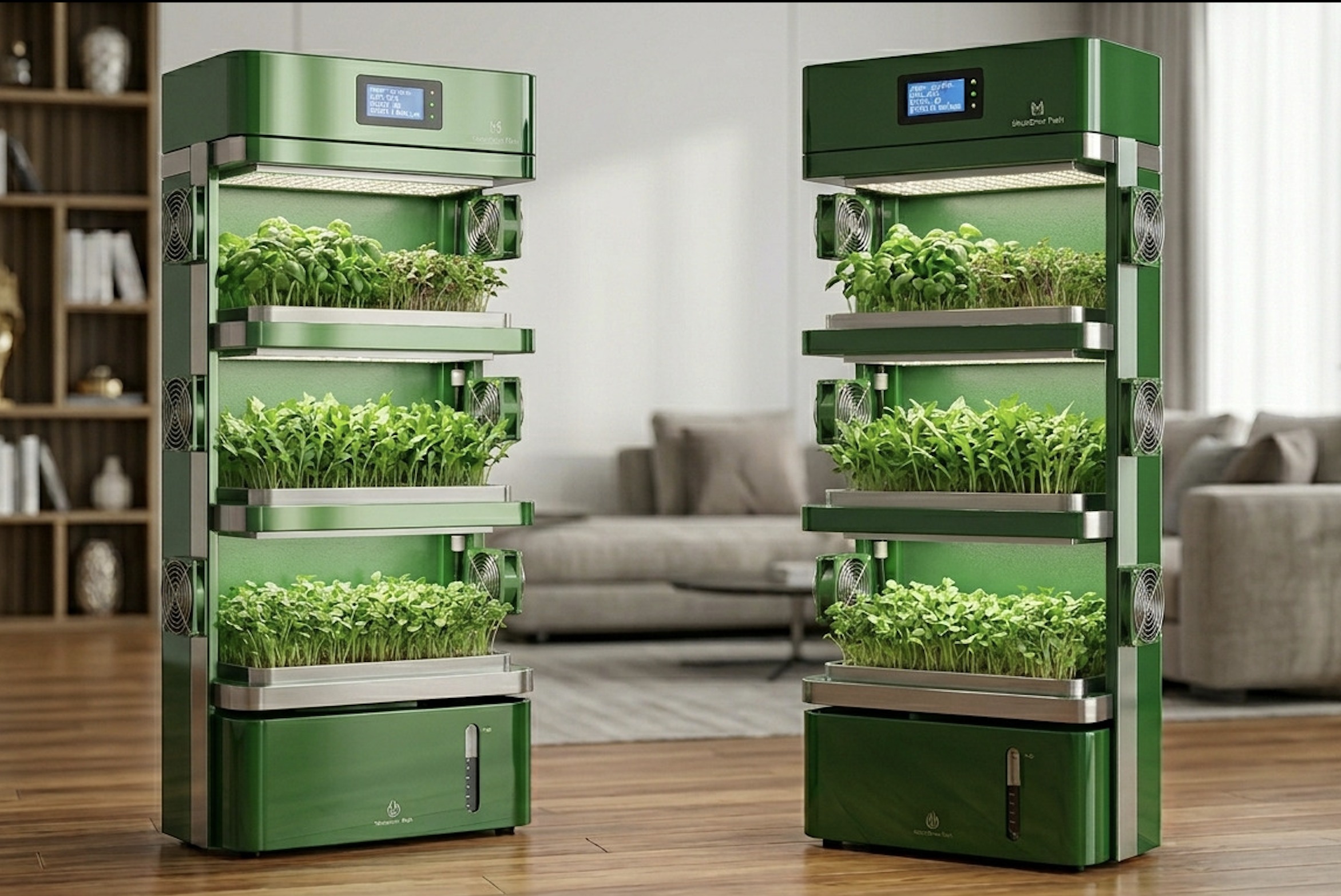 MicroGreen Tower — automated microgreen growing system